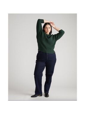 Universal Standard Donna High Rise Curve Straight Jean Dark Indigo Women's 12